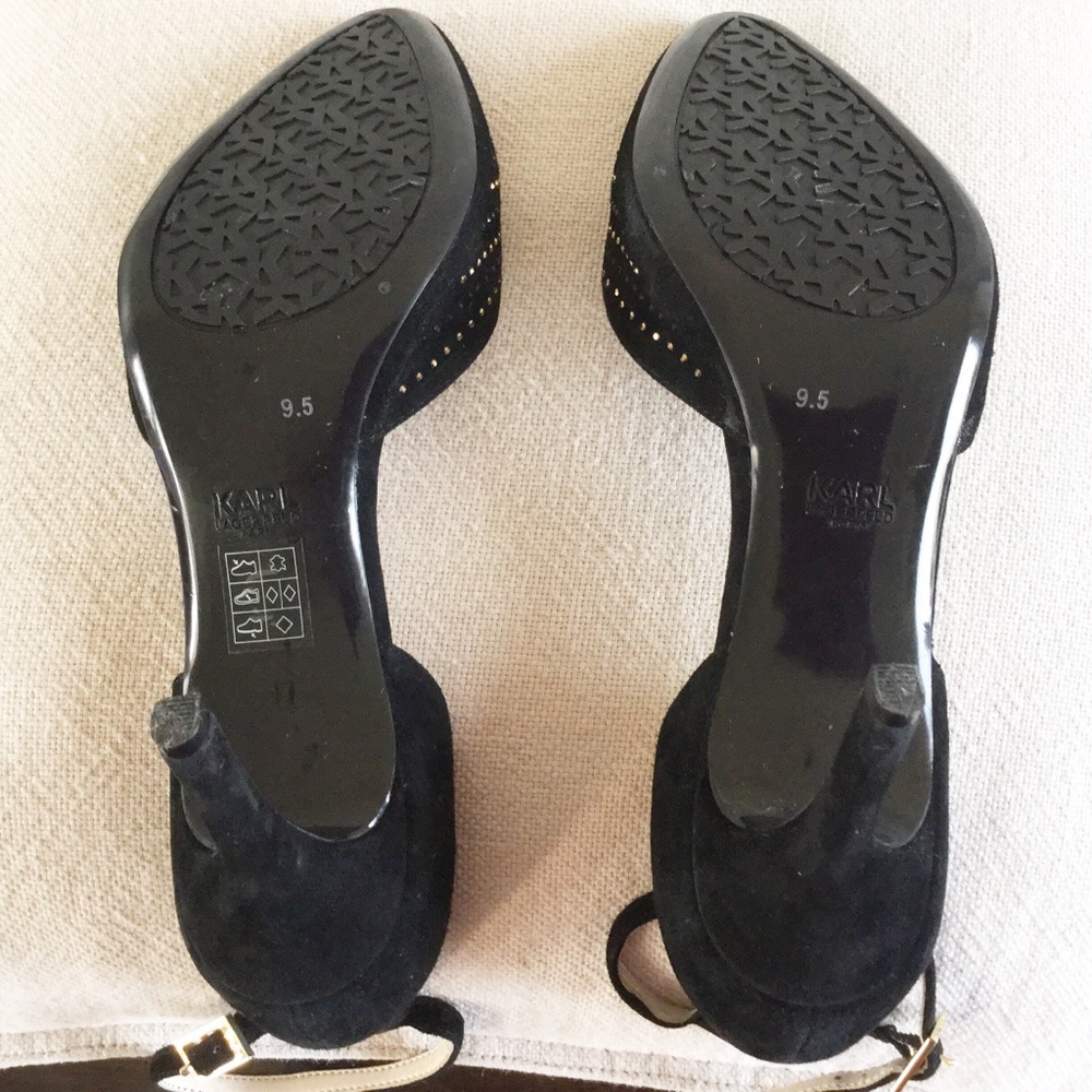Karl Lagerfeld Strappy Heels Size 9.5 NWOT - Picture 7 of 8